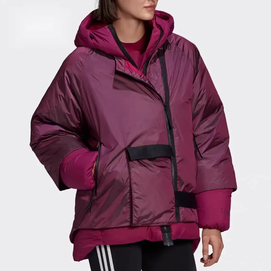 adidas adidas official website women's winter outdoor sports double-sided warm down jacket FT2458