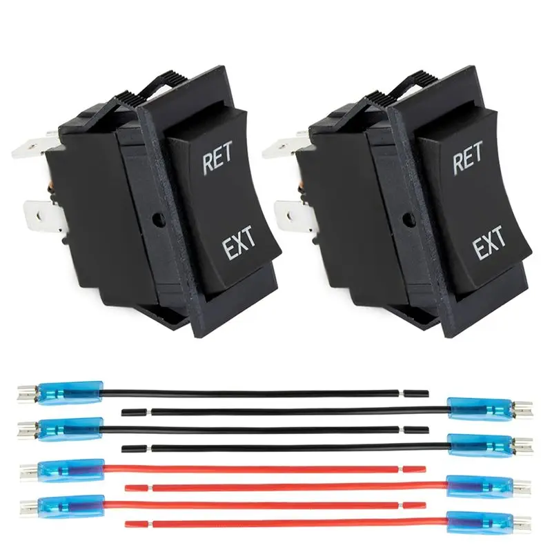 

Переключатель питания для прицепов A19Q-Trailer 87570 226023, для LCI Lippert Recpro F2C и других прицепов, 4-контактный тумблерный переключатель питания