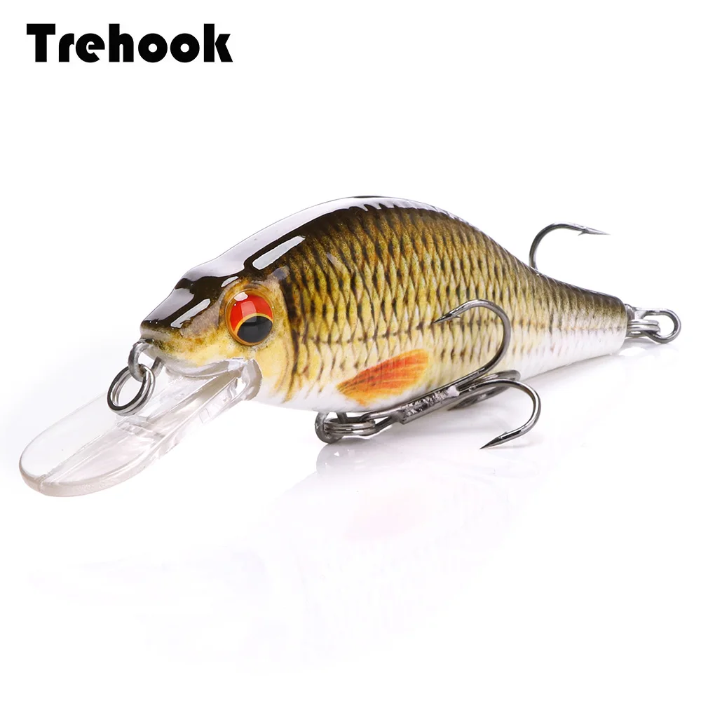 TREHOOK 4g/11g/22g Черный Гольян воблеры приманка для щуки искусственная приманка жесткая свимбейт мини кренкбейты Fsihing сделка с искушением