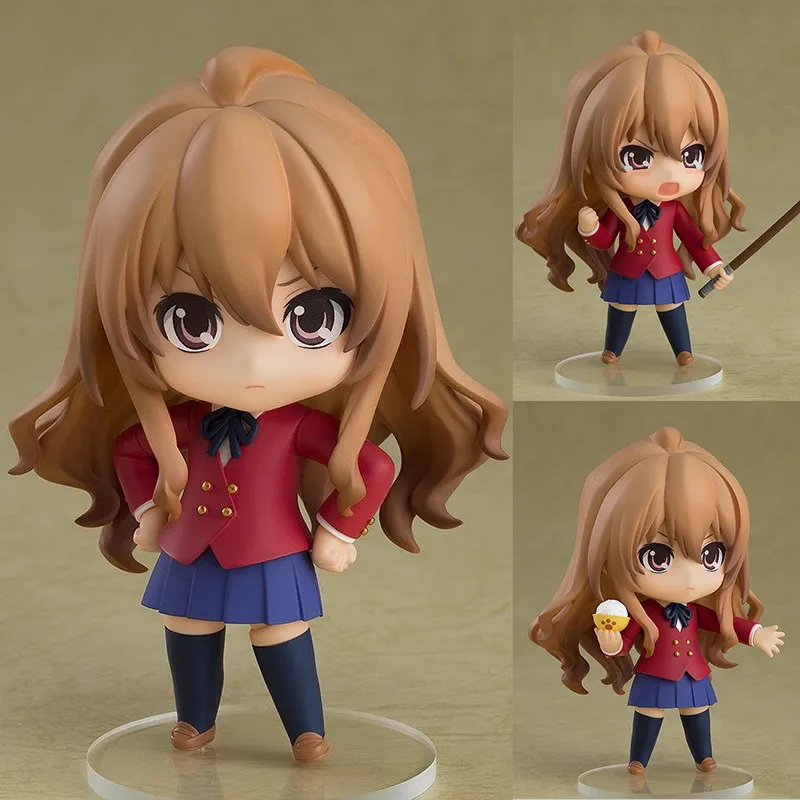 Figura de Aisaka Taiga de Toradora en Versión Q, Estilo Nendoroid # Figuras de Acción 2523 con Caras Intercambiables, Adorno de Escritorio, Juguete Coleccionable, Regalo Divertido