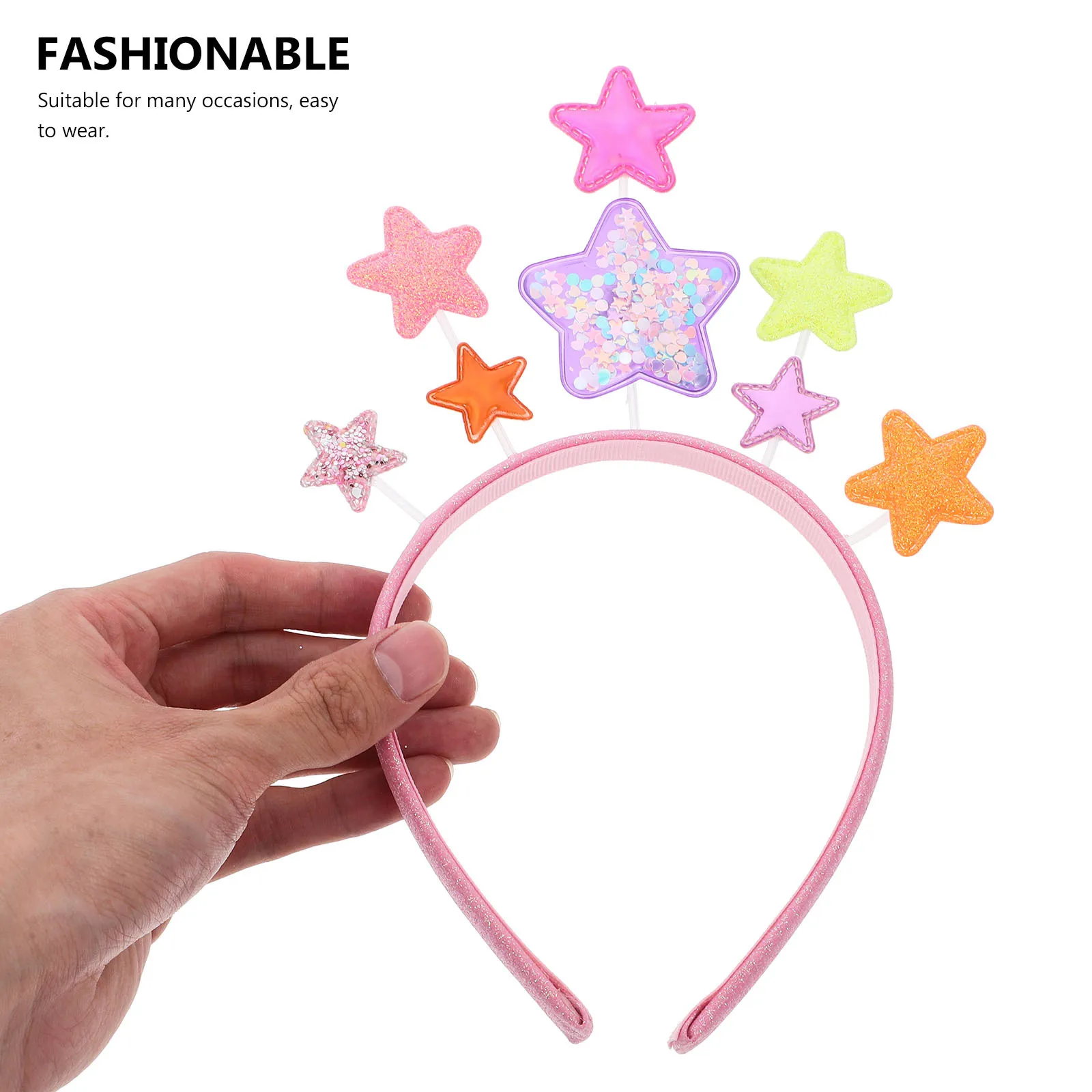 نجمة عقال الاطفال هيرباند حفلة عيد ميلاد غطاء الرأس الإبداعية الكرتون الشعر الأطواق للأطفال النساء مهرجان صور الدعامة