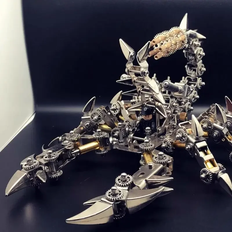 

Mechanical War Scorpion 3D Stereo Metal Assembly Handmade Diy Model Building Block Toy Desktop Ornament Gift
