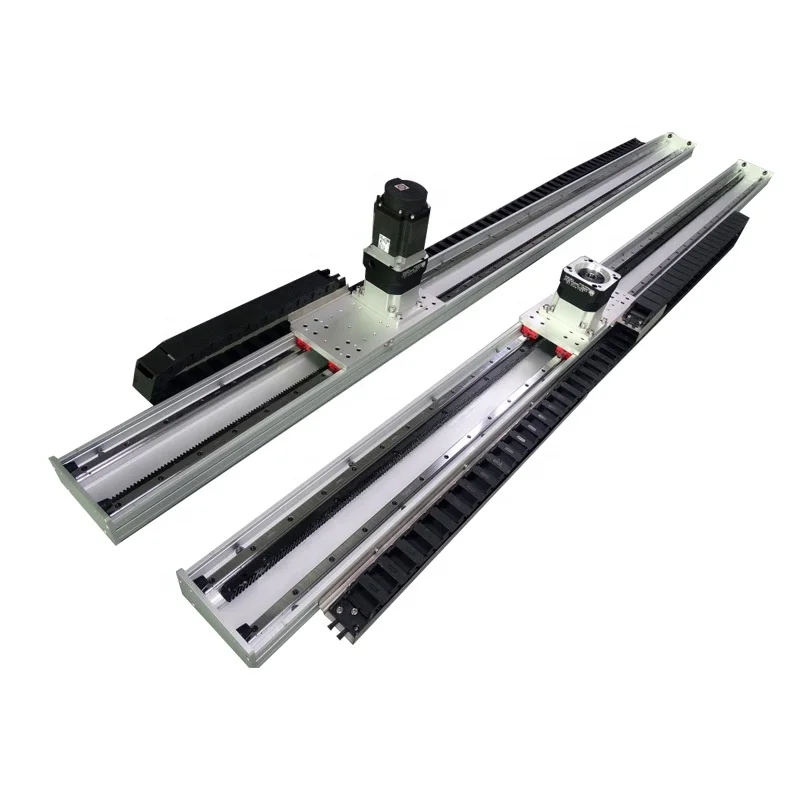 Moving Linear Worktable Guide Slide Double-Rail Rack Pinion Heavy Duty Aluminum Gear Rack Module QG170 Model Customizable Length