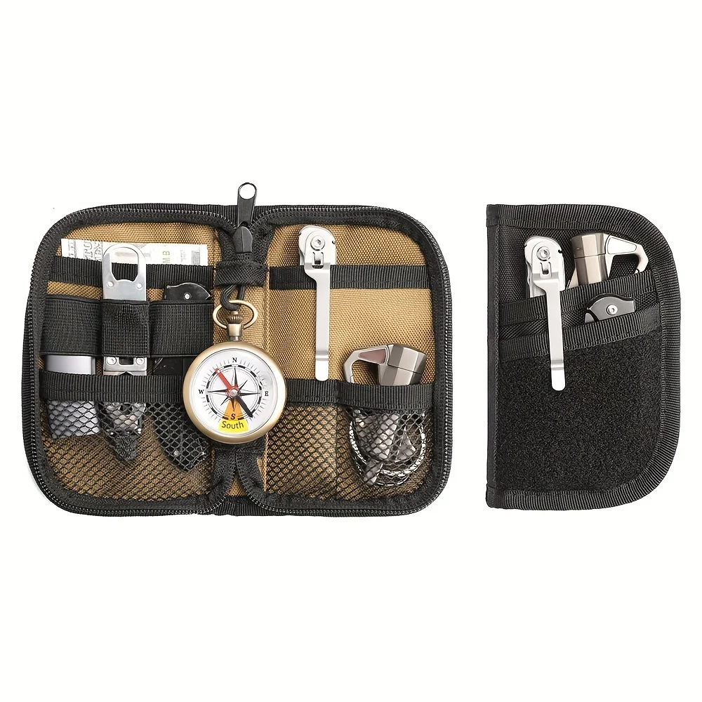 EDC Pouch Pocket Organizer for Men Pocket Organizer Organizer Pouch with 7 Pockets EDC Pouch Organizer Utility Pocket Multitools