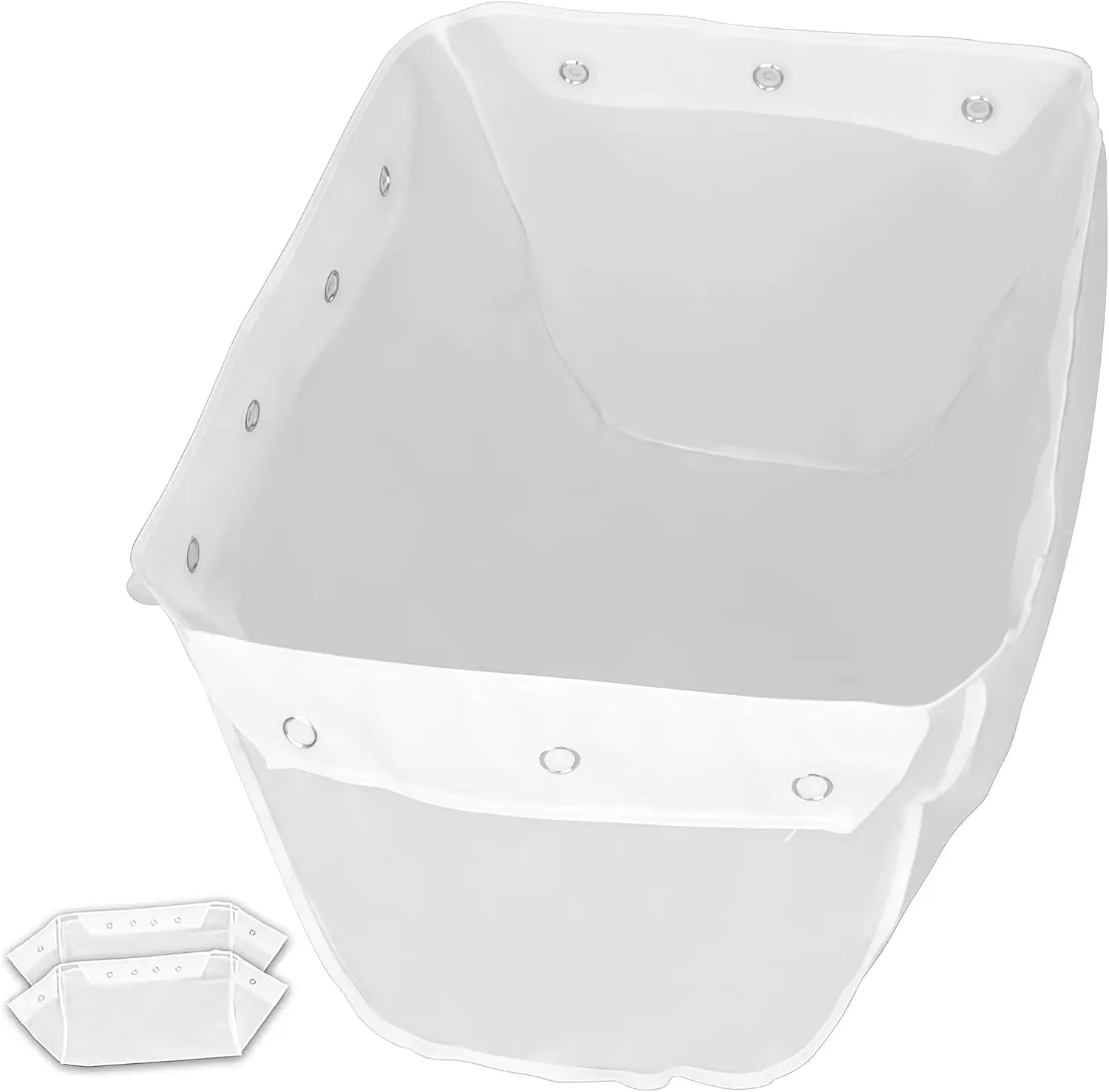 

（Pack of 2 bags）Fryer Oil Filter Bag, Reusable Deep Fryer Oil Filter Bags with Snaps, Easy Clean with Hot Water, Perfe