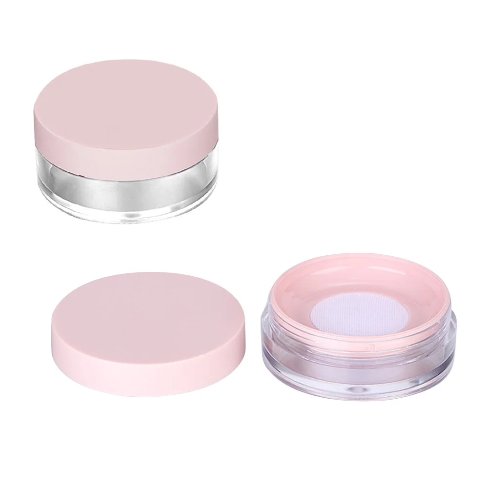 

2 Pcs Packaging Material Clear Lip Gloss Empty Mascara Tube and Makeup Powder Container