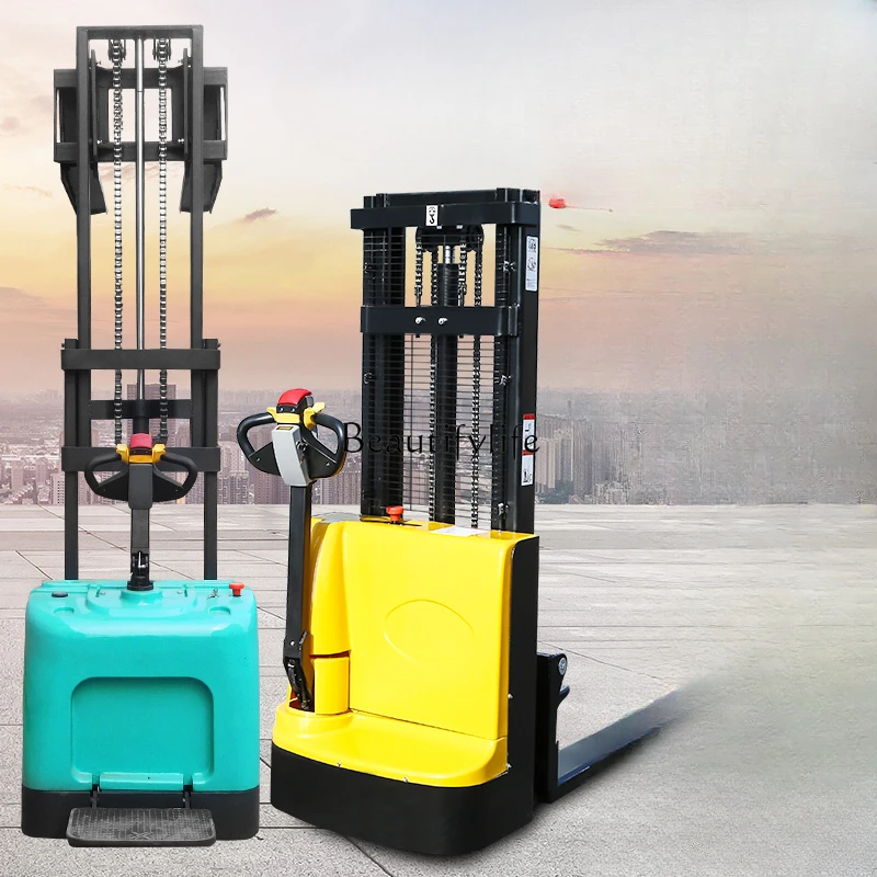 Full Electric Forklift Small Loader Hydraulic Elevator Forklift