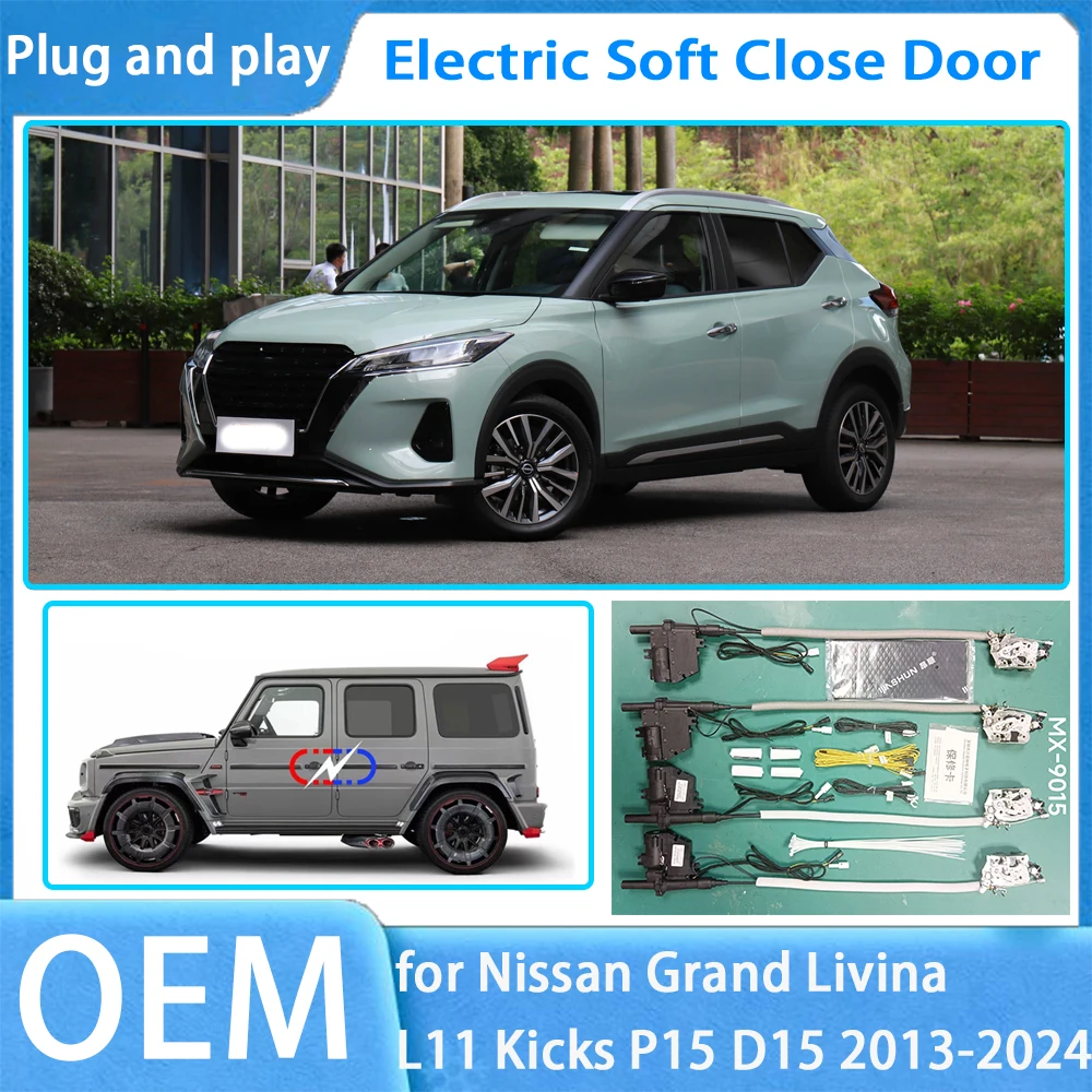

for Nissan Grand Livina L11 Kicks P15 D15 OEM Car Soft Close Door System Automatic Electric Auto Pull Power Latch Power Closing