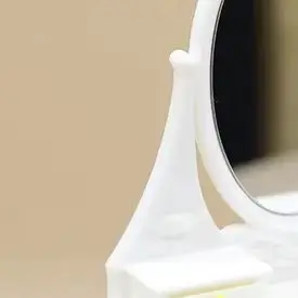 

1/12 Имитация туалетного столика для кукольного домика, улучшите сцену для спальни или гостиной кукольного дома