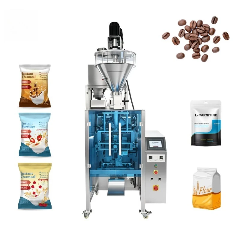 Automatic High-Accuracy Rice Sugar Weighing Filling Wrapping Sachet Food Packaging Machine Spice Pepper Nuts Granular Bag