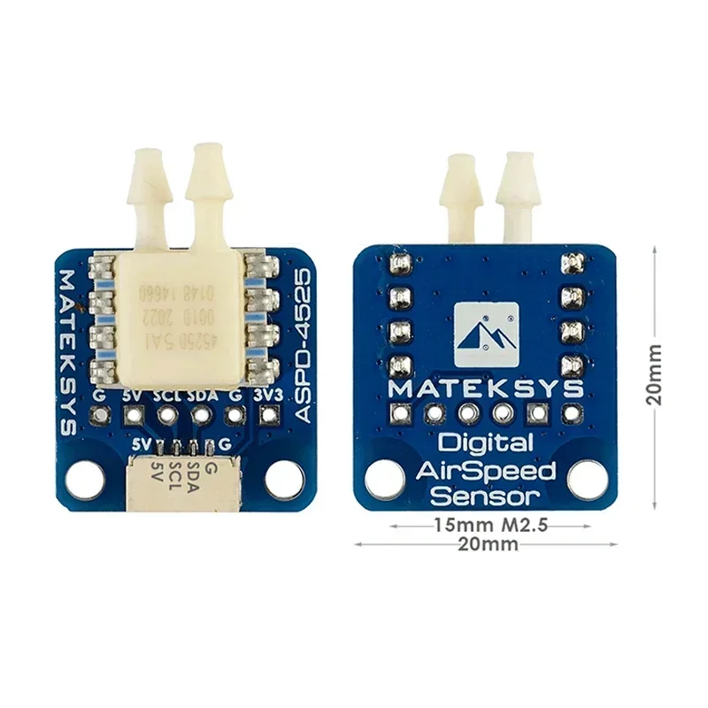 เซ็นเซอร์วัดความเร็วลมดิจิตอล Matek System ASPD-4525 อุปกรณ์เสริมสำหรับโดรน สำหรับ F4 F22 765 FIXED WING