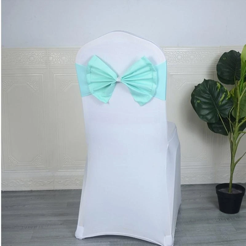 كرسي وشاح كرسي الشريط الانحناء التعادل شريط مرن لحفلات الزفاف والاحتفال بعيد ميلاد والمزيد كرسي الديكور 1 قطعة