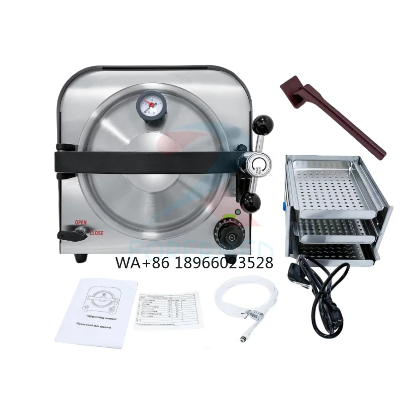 

14L Portable Autoclave Sterilization Machine 25Min Simple Sterilizing Pot 122 Degree Steam Sterilizer