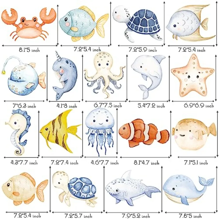 Ocean Animals Hanging Swirls 20Pcs Under The Sea Party Hanging Decorations Marine Animals Party Swirls Ceiling Ocean Party Deco