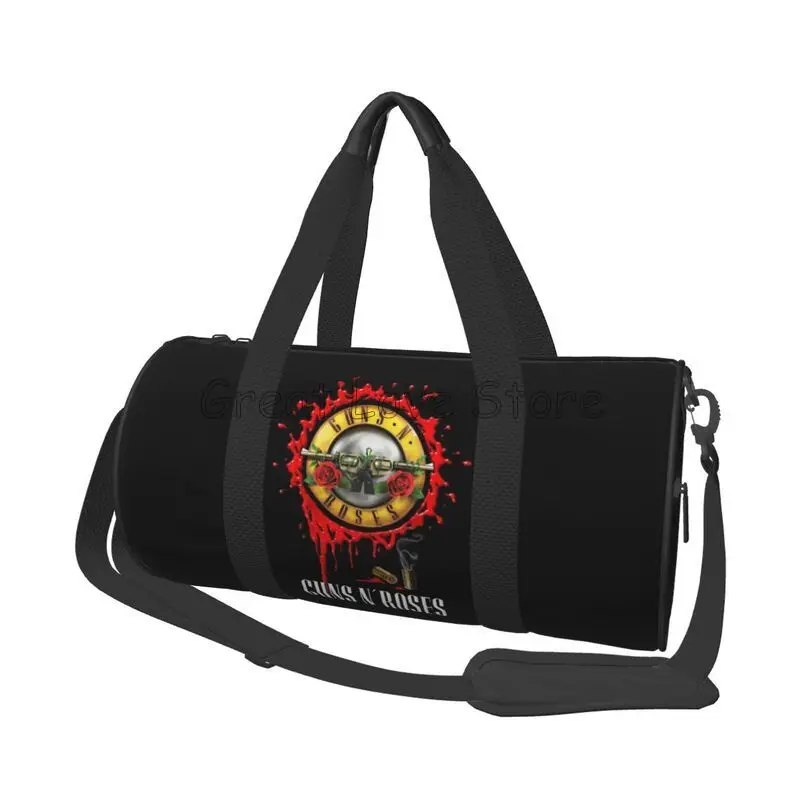 

Heavy Metal Guns N Roses Travel Duffel Bag Portable Weekender Overnight Bags Waterproof Carry on Luggage Bag Sport Gym Yoga Bags