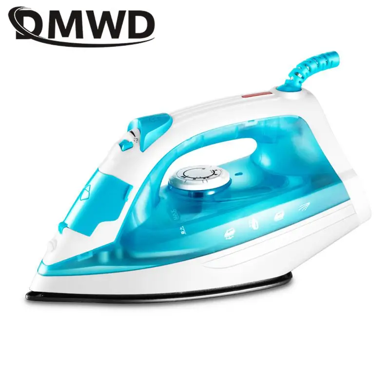 1200W Household Handheld Steam Iron 5-Speed temperature control Wet & Dry Iron PTFE coating soleplate Laundry Wrinkle Removal