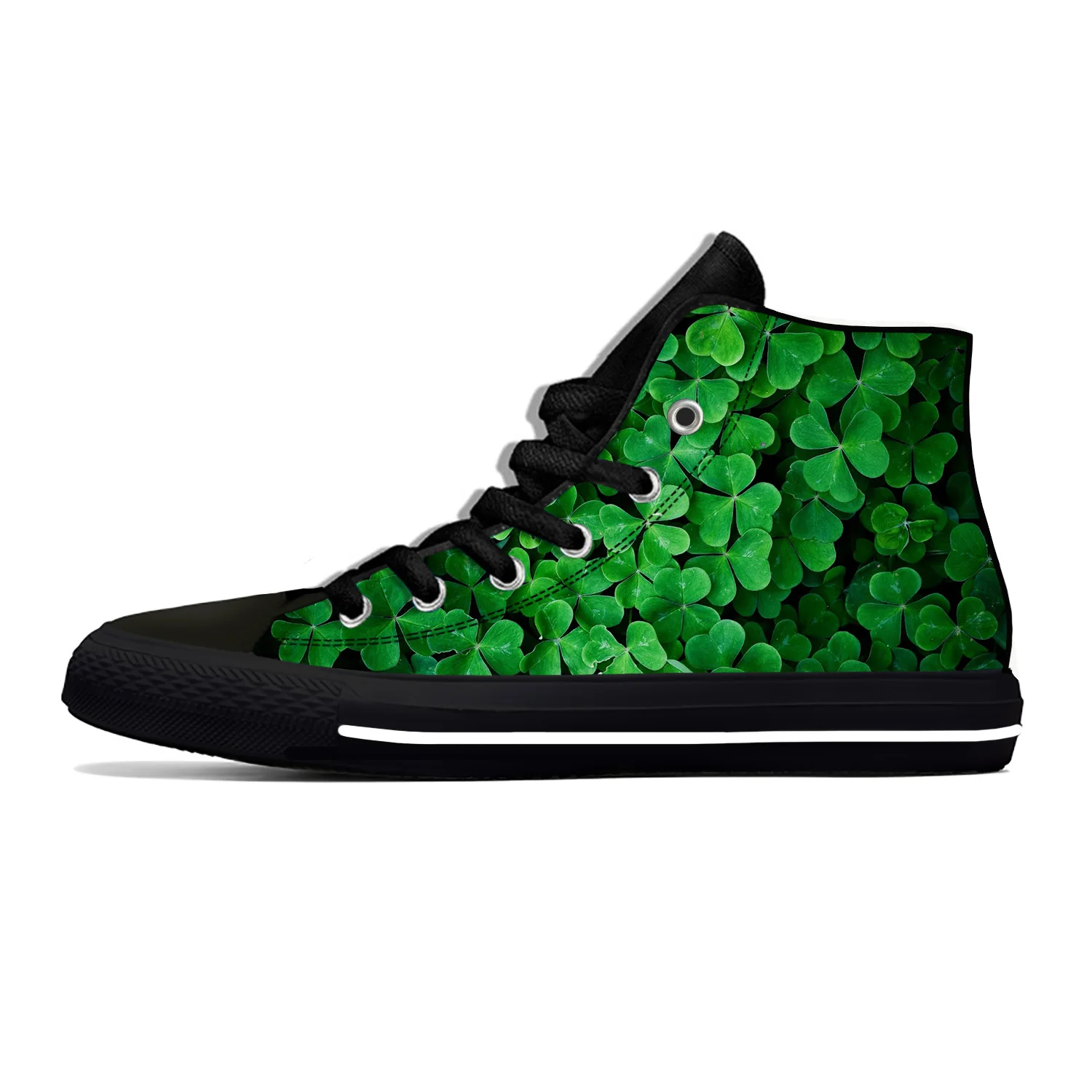 Hot Cool Saint St Patricks Day Shamrock Ireland Irish Cool Casual Shoes Lightweight Men Women Sneakers High Top Board Shoes