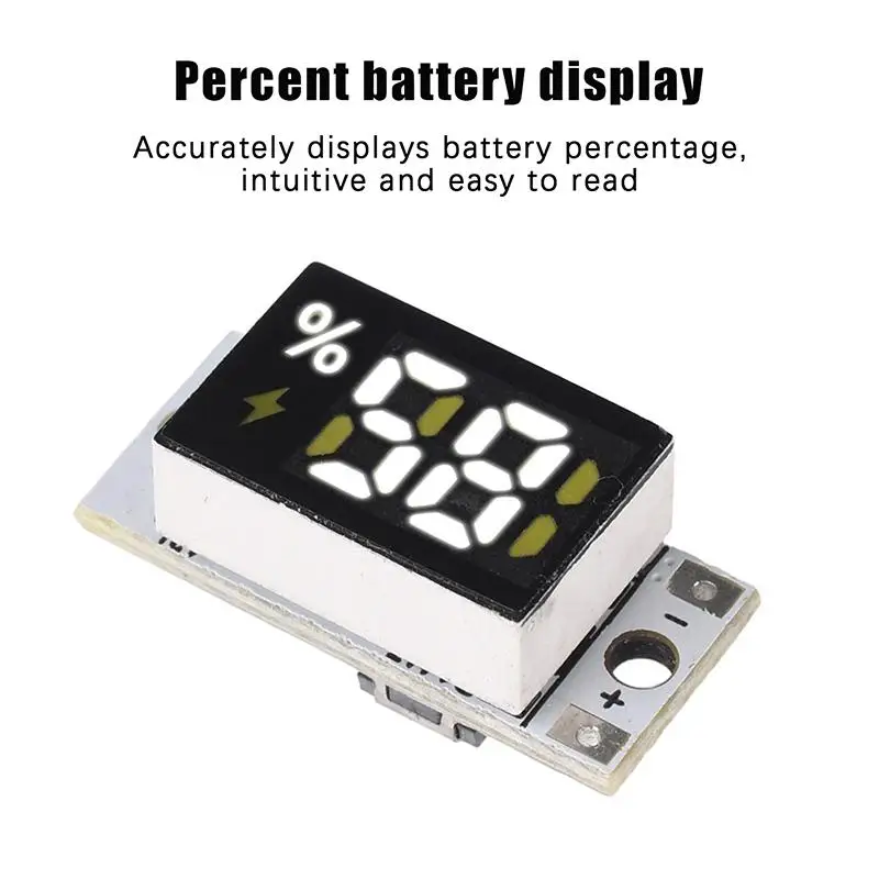 2026 New Mini Battery Level Indicator Module Voltage Tester 1S 2S 3S 4S Series Battery Meter Lithium Battery Display Module