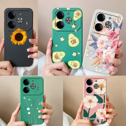 For Tecno Pova 6 Neo Case Beautiful Sunflower Liquid Antifouling Protective Drop-Resistant Shell For tecno Pova 6 neo Funda
