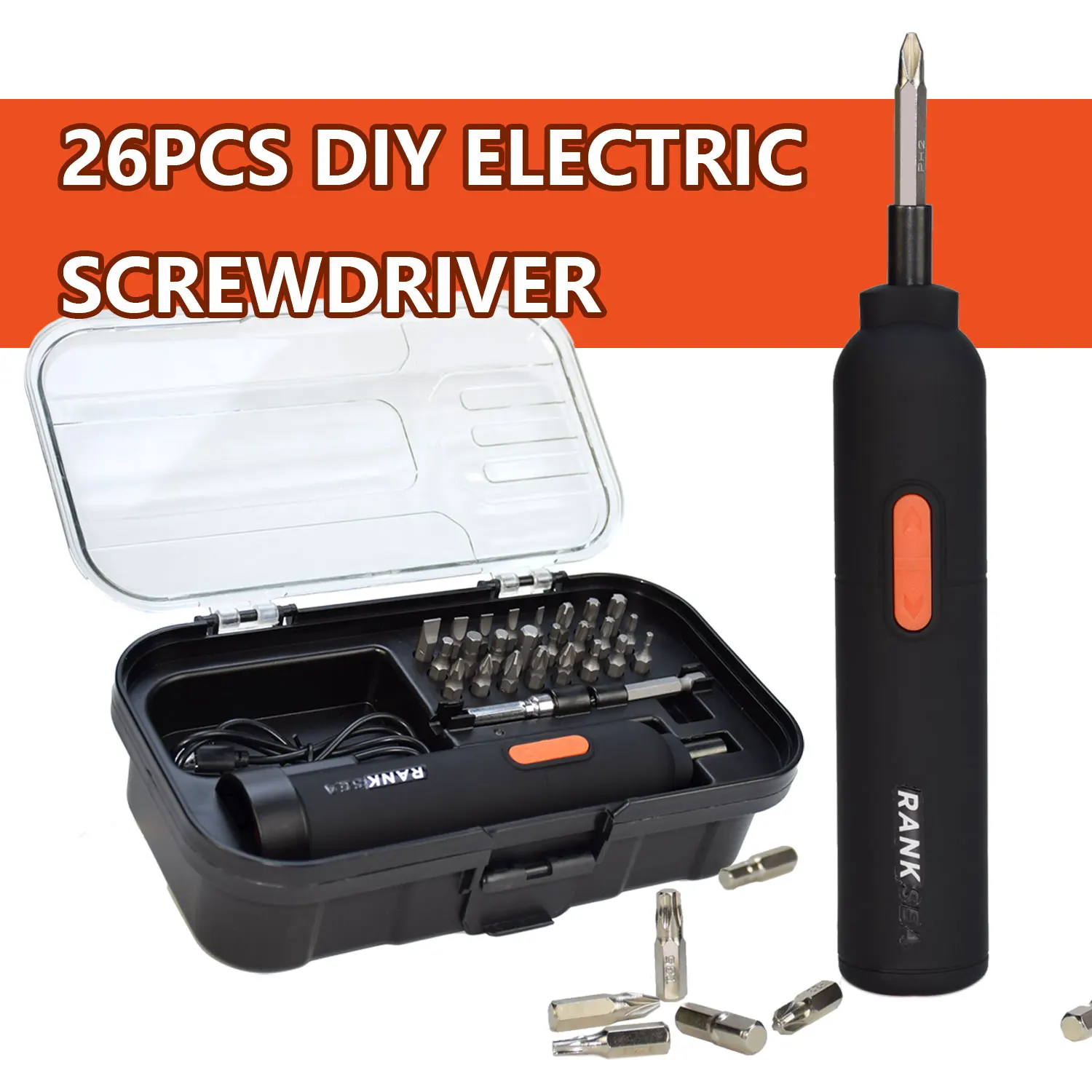 Electric Screwdriver Cordless Screwdriver Set 3.6V 3N.m 900mAh For Computer Bookcase Bicycles Button Switch
