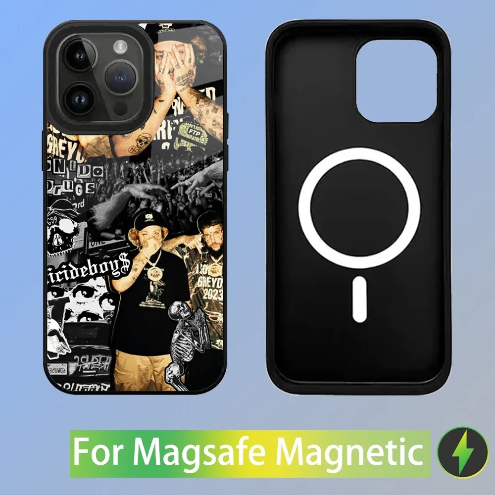 S-Suicideboys G59 Phone Case For iPhone 15,14,13,12,11,Plus,Pro,Max Mini Magsafe Magnetic Wireless Charging