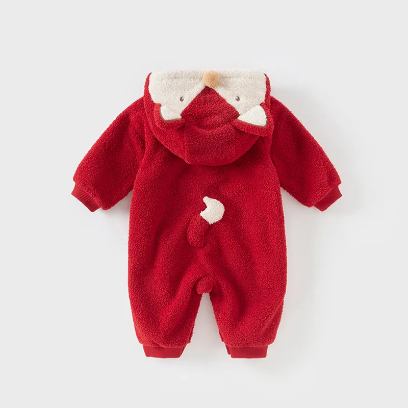 Dave Bella Red Newborn Baby Rompers Toddler Clothes Boy Girls Pajamas Animal Cute Romper Onesies DB4243440