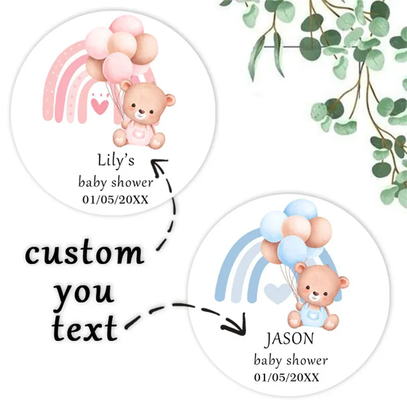 

90pcs custom personalized name and birthday stickers (for baptism, parties, and gift wrapping)