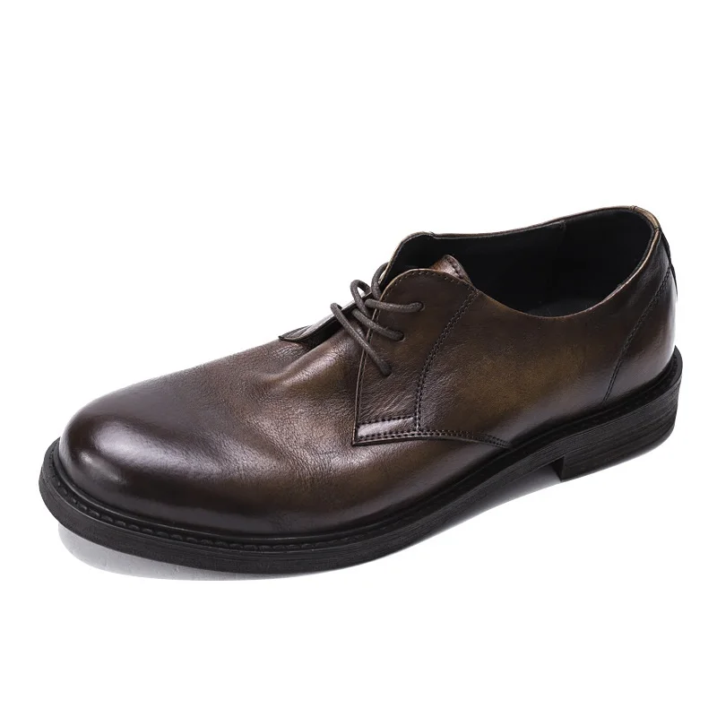 

mens Business casual men shoes Cow leather soft sole mens wedding shoes