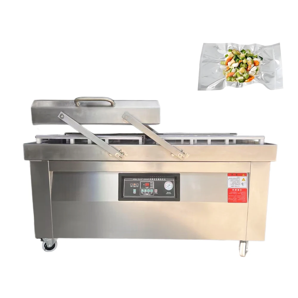 

VBJX Commercial Professional Food Grade Stainless Steel Double Chamber Vacuum Sealer Machine For Food Storage
