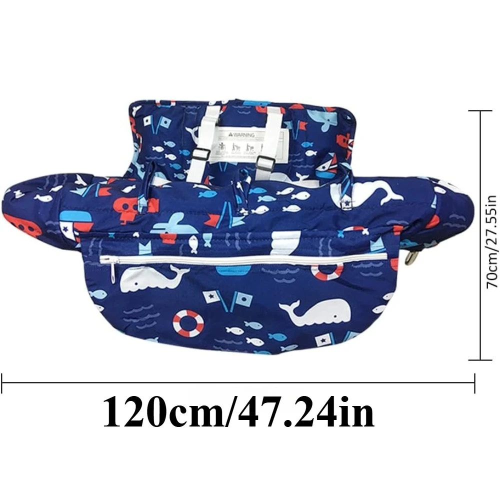 Fodera per carrello della spesa per seggiolone per bambini Fodera per carrello della spesa per ragazza e ragazzo Fodera per bambino imbottita in cotone portatile per esterni