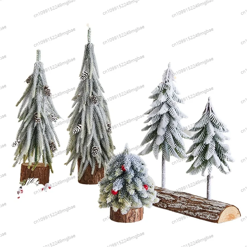 Christmas fall on the table Christmas tree mini small home shopping mall holiday decoration small ornaments view 2