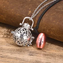 Mprainbow Hollow Ash Pendant Necklaces for Men Women,Floral Textured Cremation Urn Necklaces,Stainless Steel Never Fade Jewelry