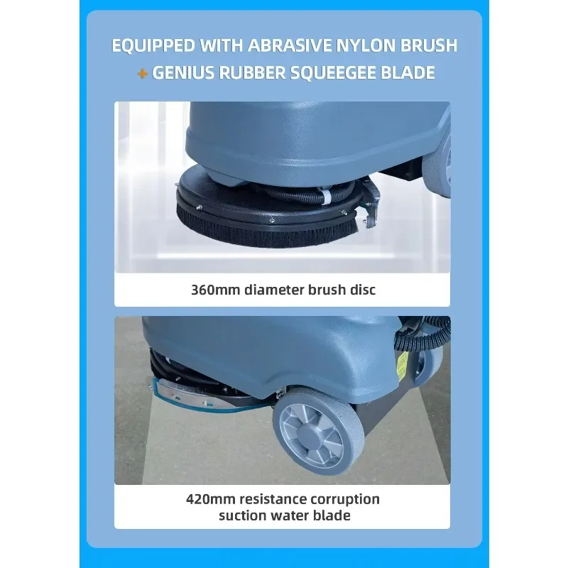 

【Лучшие продажи】Мини-электрический скребок для пола, однодисковая машина для чистки по цене, 24 В, однодисковый, новое состояние