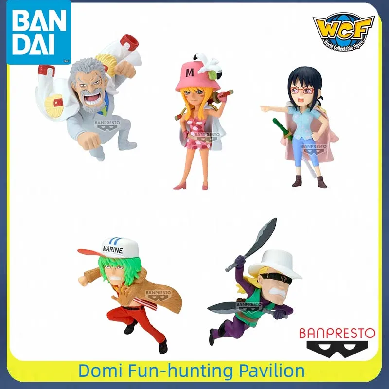 

Bandai Original BANPRESTO ONE PIECE WCF Anime Figure Tashigi Monkey·D·Garp Helmeppo Finished Model Collectible Toys Gifts