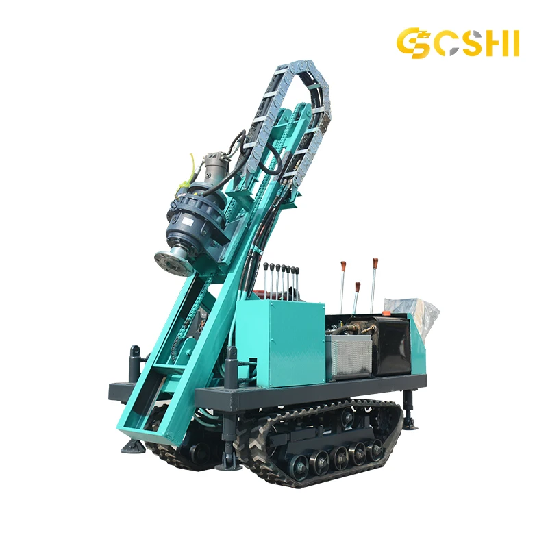 Industrial Small PV Pile Driver DTH Drilling Rig Diesel Power Ground Nail Drill for Mountain PV Drilling