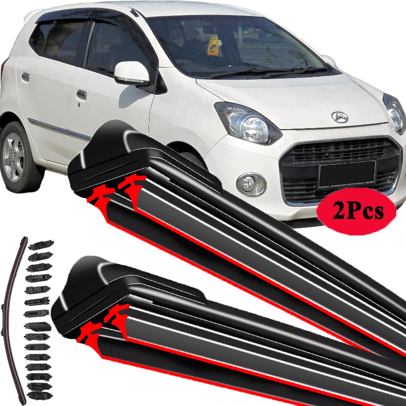 

For Toyota Agya Wigo Daihatsu Ayla B100 2012-2019 Car Windshield Wiper Blade Front Windscreen Brushes Washer Accessories Window