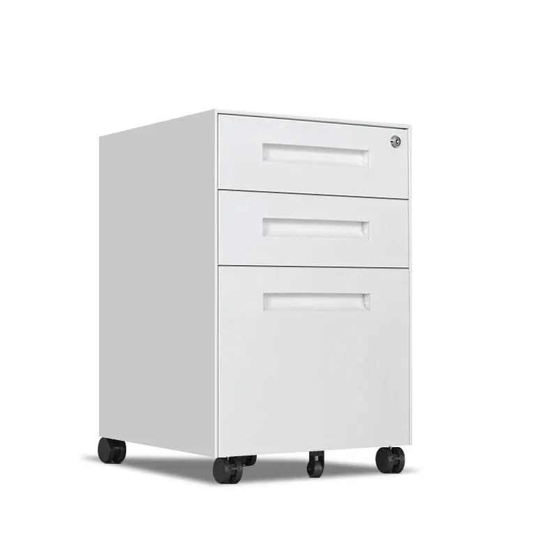 Drawer file metal storage with lock base mobile cabinet