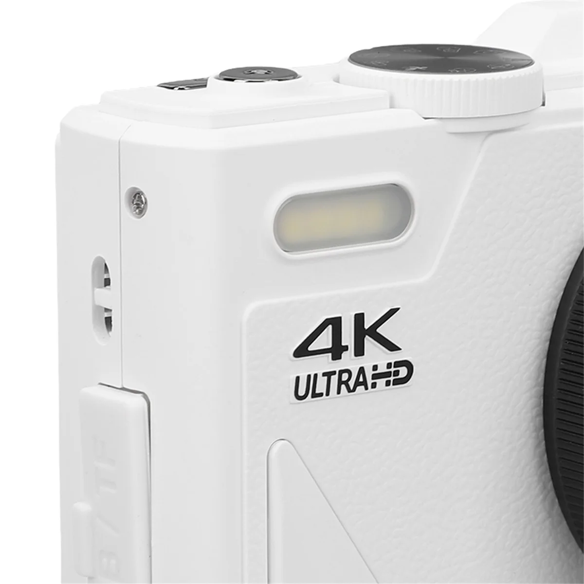 Reliable! Retro Digital Camera 64MP Stabilization Video Pause Function 3 Inch IPS Screen Digital Camera for Vlogging White