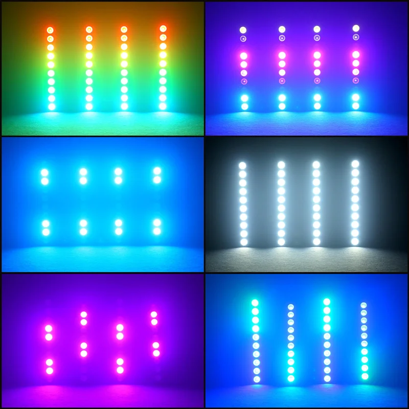 10x12W RGBW 4In1 LED Matrix Wash Effect bar Light Living House Party Wedding Disco Club Bar DMX LED light Stage light event show