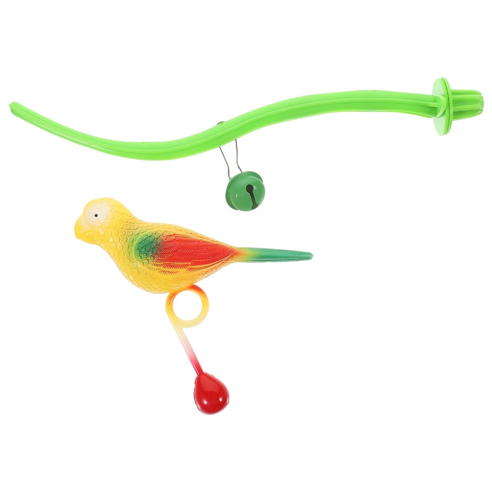 

Parrot Pole Toy Parakeet Perch Cockatiel The Bird Stand for Train Plastic Toys Cage