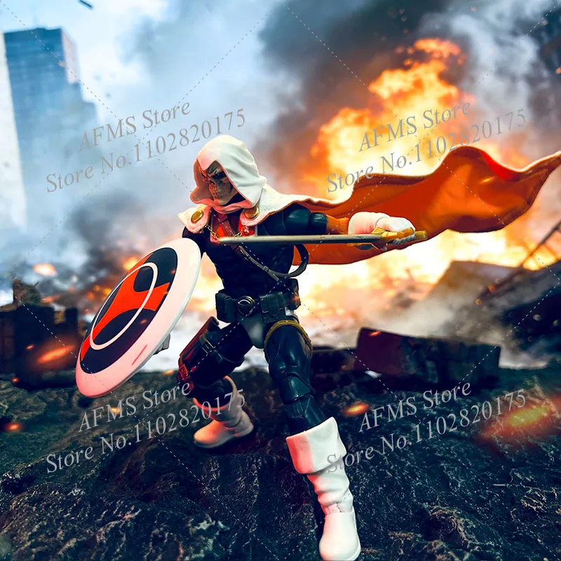 1/12 Scale Collectible Figure Villain Taskmaster Combat Cloak With Iron Wire 6Inch ML Men Soldier Action Figure Body view 3