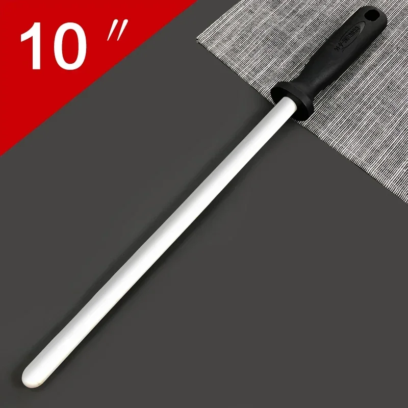 Musats 10 inch Ceramic Sharpening  Rod knife sharpener  with ABS Handle Honing Knife Sharpener for Knives Sharpening steel