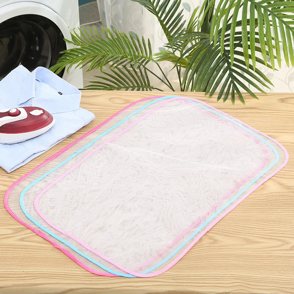

10Pcs Heat Resistant Ironing Mesh Mats Protective Pressing Cloths Large Washable Iron Pad for Home Use Ironing Mat