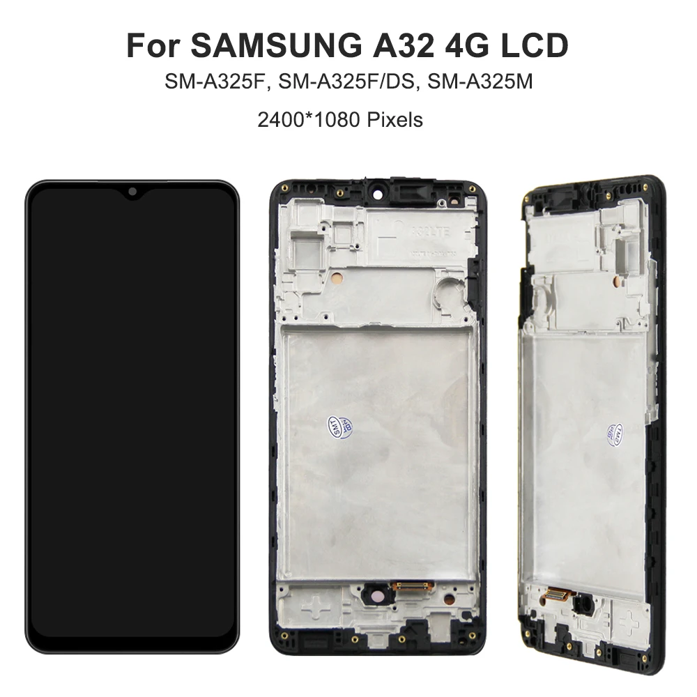 For Samsung A32 4G For AMOLED A325 A325F A325F/DS A325M A325N LCD Display Touch Screen Digitizer Assembly Replacement