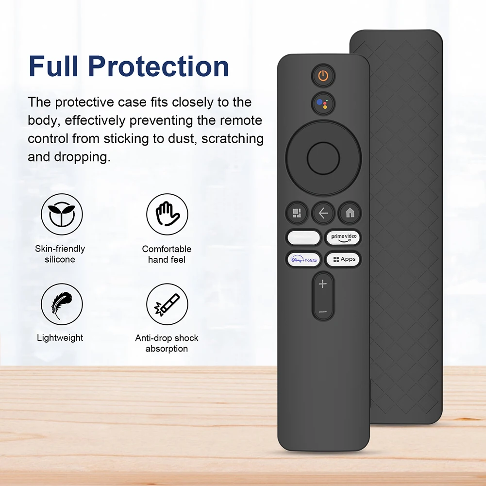 Remote Control Cover Protector Silicone Remote Control Covers with Lanyard Shockproof Accessories for Xiaomi 4K TV MiBoX 2nd Gen