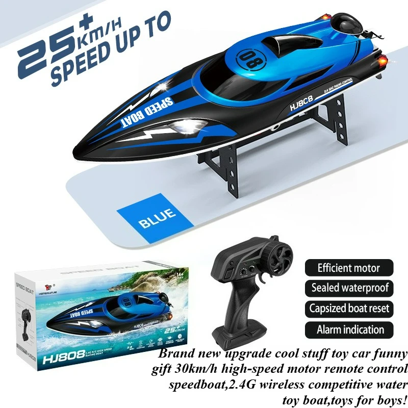 Cool Stuff Rc Boats Funny Gift-30km/h High-speed Remote Control Boat,2.4G Racing Water Rc Speedboat,Rc speed boat Toys for boys