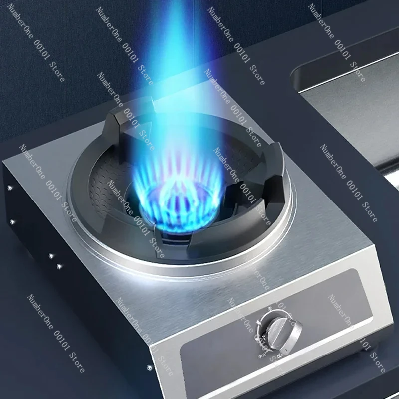 Furious Fire Commercial Single Liquefied Gas Stir-frying High pressure stove stainless steel desktop gas stove