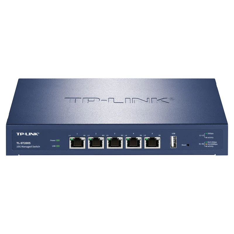 Tp-link TL-ST2005 10gbps switch ports Ethernet switch Plug and play all 5*10g RJ45 10000mbps 10gbe 10 gigabit ST1005 upgrade