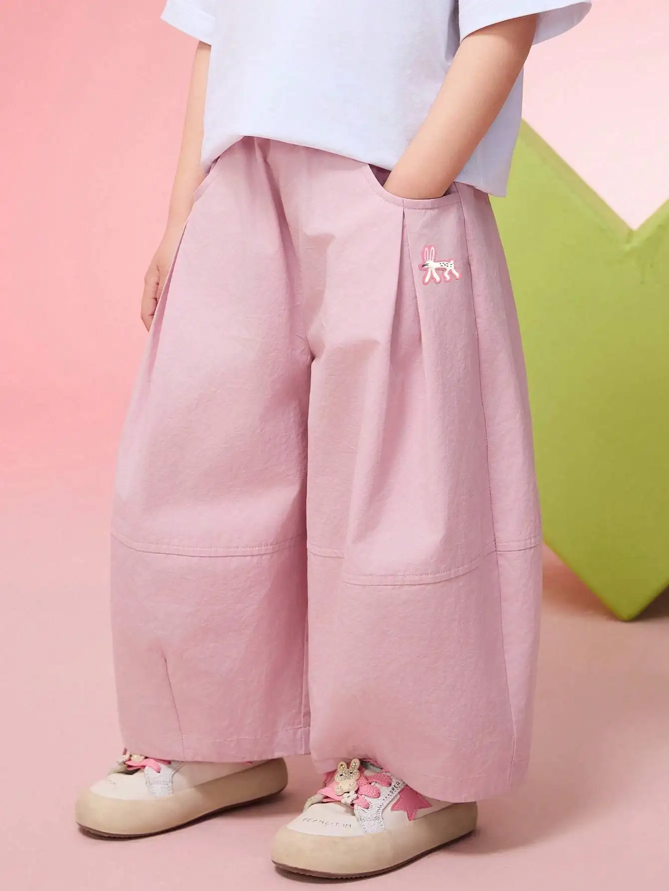 توين بنات ربيع عارضة السراويل المستقيمة #2