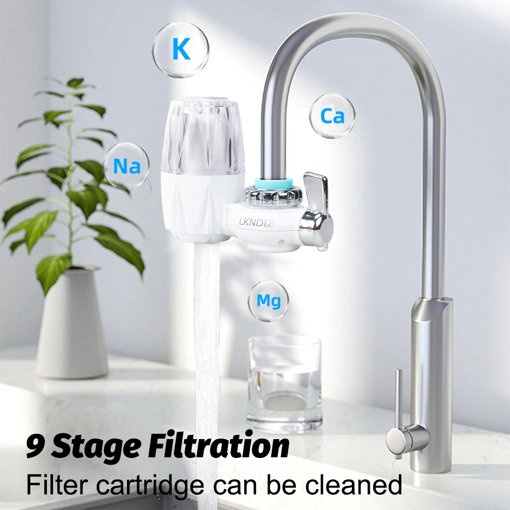 Small Physical Filtering Faucet Tap Water Purifier Removable Washable Filter For Home Kictchen One Filter Element